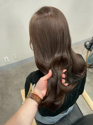 ロング カラー レイヤーカット 韓国ヘアayameのヘアスタイル
