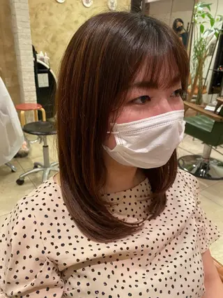 ミディアム sakamoto sayaのヘアスタイル