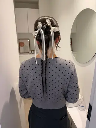 ヘアアレンジ アレンジ/ブラウン カラー HARU🕯のヘアスタイル