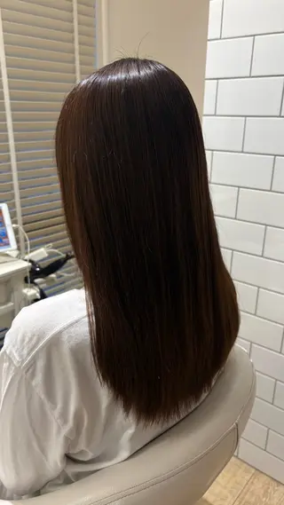ロング カラー 似合わせ 顔周りYUUGAのヘアスタイル