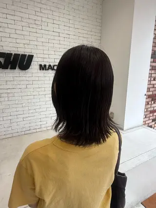 ミディアム カラー いしはま ななかのヘアスタイル