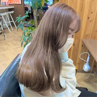セミロング カラー パーマ ヘアアレンジ メンズ キッズ ネイル マツエク・マツパ アイブロウ 前川 朋香のヘアスタイル
