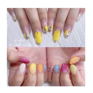 ミディアム ネイル 👑enen style👑のネイルデザイン