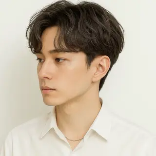 ショート パーマ 【nui 茨木】 清水優のヘアスタイル