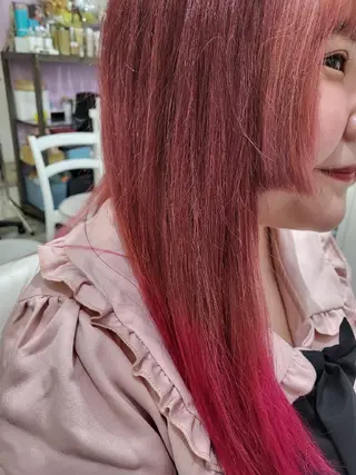 ロング カラー ヘアアレンジ ナカシマ  アユミのヘアスタイル