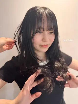 カラー ハイトーン/パーマ 大名 sakiのヘアスタイル