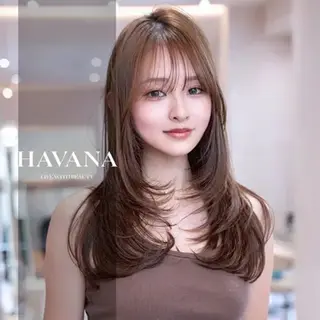 セミロング カラー 原宿/韓国/髪質改善 /レイヤー/ボブのヘアスタイル