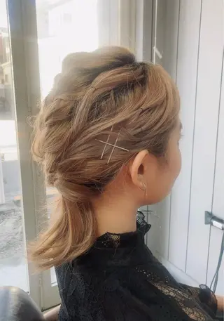 ミディアム ヘアアレンジ 大西 カズマのヘアスタイル