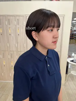 ショート カラー 初めてのショート お任せください✂️のヘアスタイル