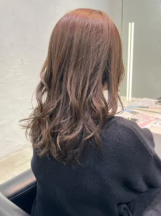 セミロング カラー 🫧髪質改善/縮毛 矯正/RIKOのヘアスタイル