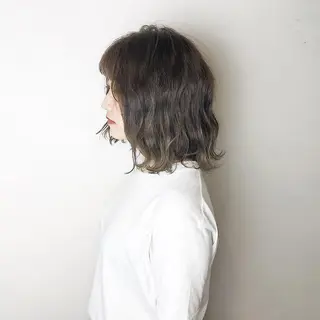 ミディアム カラー カラーモデル募集中 美容室ハピスのヘアスタイル