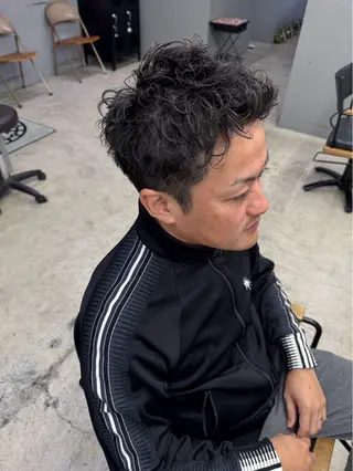 ショート パーマ メンズ メンズ専門サロン wokeのヘアスタイル