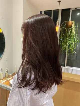 セミロング カラー Lomalia 🤍🫧/makoのヘアスタイル