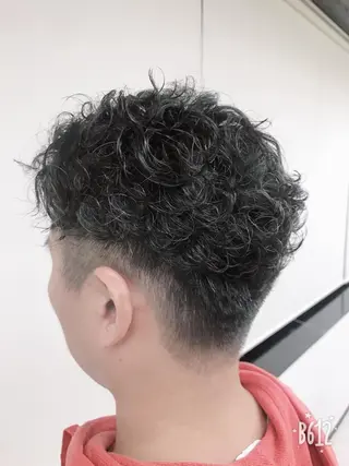 パーマ メンズ 石川 奈緒子のヘアスタイル