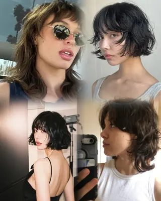 パーマ ハッシュレイヤー ༊*·˚ リナのヘアスタイル