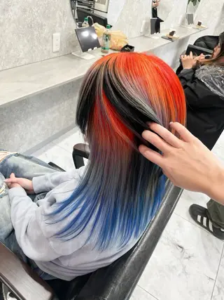 ミディアム 🦋ハイトーン🦋 石山 希理🦋のヘアスタイル