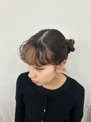 ミディアム ヘアアレンジ ヒナ .のヘアスタイル