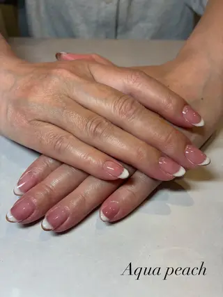 ネイル Aqua peachのネイルデザイン