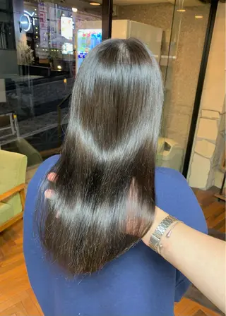 セミロング カラー 矢野 晃平のヘアスタイル
