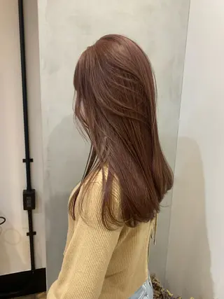 ロング カラー ヘアアレンジ Himawari♡ 柔らかいカラーのヘアスタイル