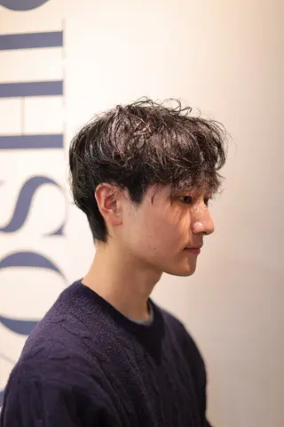 ミディアム パーマ メンズ 🎶メンズカット🧴 大森✂️⸒⸒のヘアスタイル
