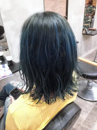 ミディアム カラー 中村 優志のヘアスタイル