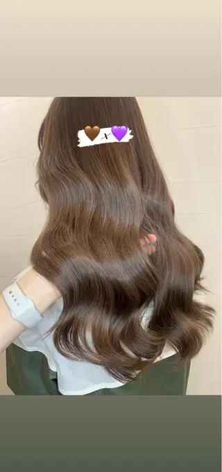 ロング カラー ハイトーン職人💗 松本輝美のヘアスタイル