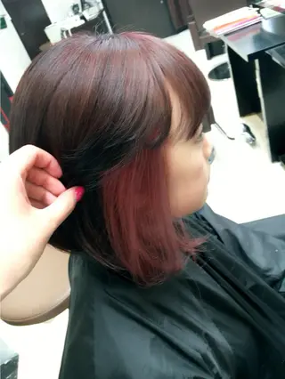 ショート ミディアム セミロング ロング カラー UNDER vr 【アンダーバー】のヘアスタイル