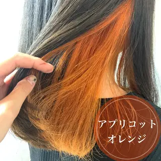 セミロング 🪐脱白髪染め 🪐松尾菜々美のヘアスタイル