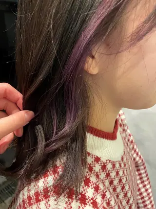 ミディアム カラー 岩渕 春菜のヘアスタイル