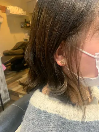 ミディアム 林 友美のヘアスタイル