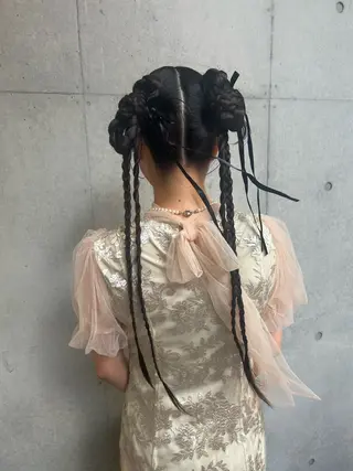 ロング ヘアアレンジ 勝野 麻美のヘアスタイル