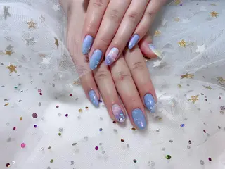 ネイル 🦋ネイルサロン ブラン🌈ゆりのネイルデザイン