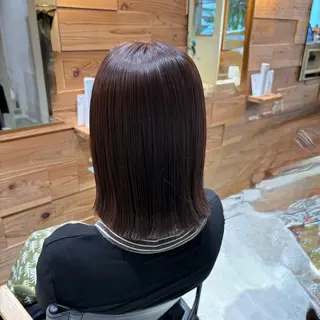 ミディアム カラー Riri/韓国風/顔 周り/レイヤーカットのヘアスタイル