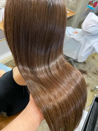 セミロング カラー 和歌山髪質改善 那須優太のヘアスタイル