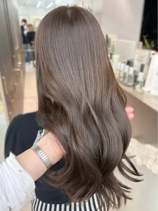 セミロング カラー 縮毛矯正/韓国ヘア /ブリーチ/ヒロのヘアスタイル