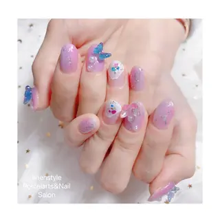 ミディアム ネイル 👑enen style👑のネイルデザイン