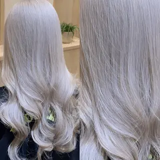 ロング 👑髪質改善wカラー /ハイトーン/アユカのヘアスタイル