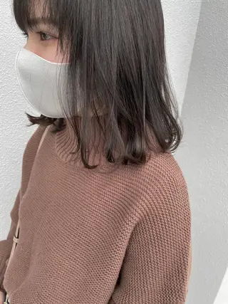 ミディアム カラー C’LD hair produce /シールドヘア所属・モテ髪/ボブ/ショー ト/アダチフウトのヘアスタイル