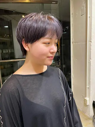 ショート カラー レイヤー／似合わせ TAKUYAのヘアスタイル