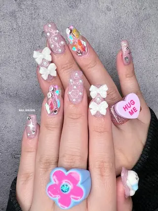 ネイル 3dパーツ/流行り 👧shushu❤️のネイルデザイン