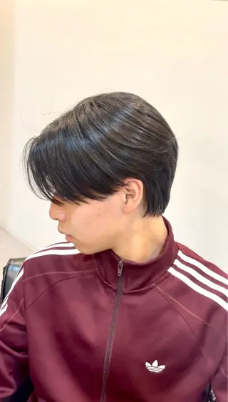 ミディアム メンズ メンズ特化 韓国/曲がる縮毛矯正のヘアスタイル