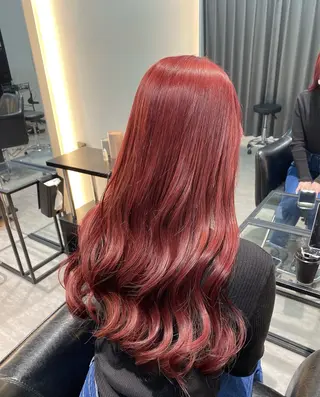 ロング カラー 上村 恵里佳のヘアスタイル