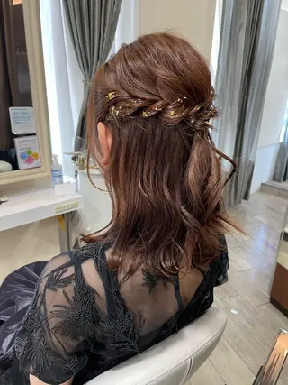 ミディアム ヘアアレンジ 豊田 智美のヘアスタイル