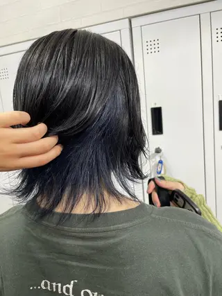 ミディアム 横浜🦋ハイトーン 🫐シャドウルーツのヘアスタイル