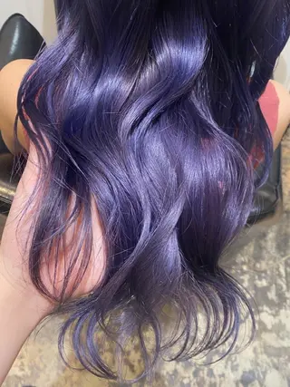 ロング カラー マンツーマン女性 美容師 奏のヘアスタイル