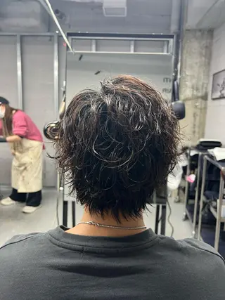 ショート パーマ ハッシュ・ウルフ🐺 小顔レイヤー松山直史のヘアスタイル