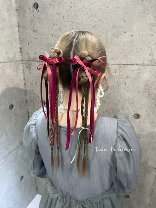 セミロング ヘアアレンジ ヘアメイク/髪質改善 🎀Moeri🎀のヘアスタイル