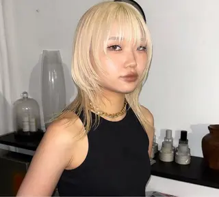 ミディアム カラー Rena✴︎トレンド ×スタンダードMIXのヘアスタイル