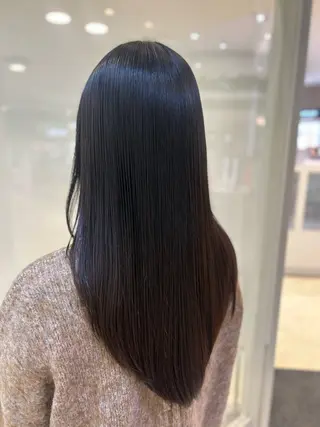セミロング 縮毛矯正/髪質改善/ 艶髪ササキナツミのヘアスタイル